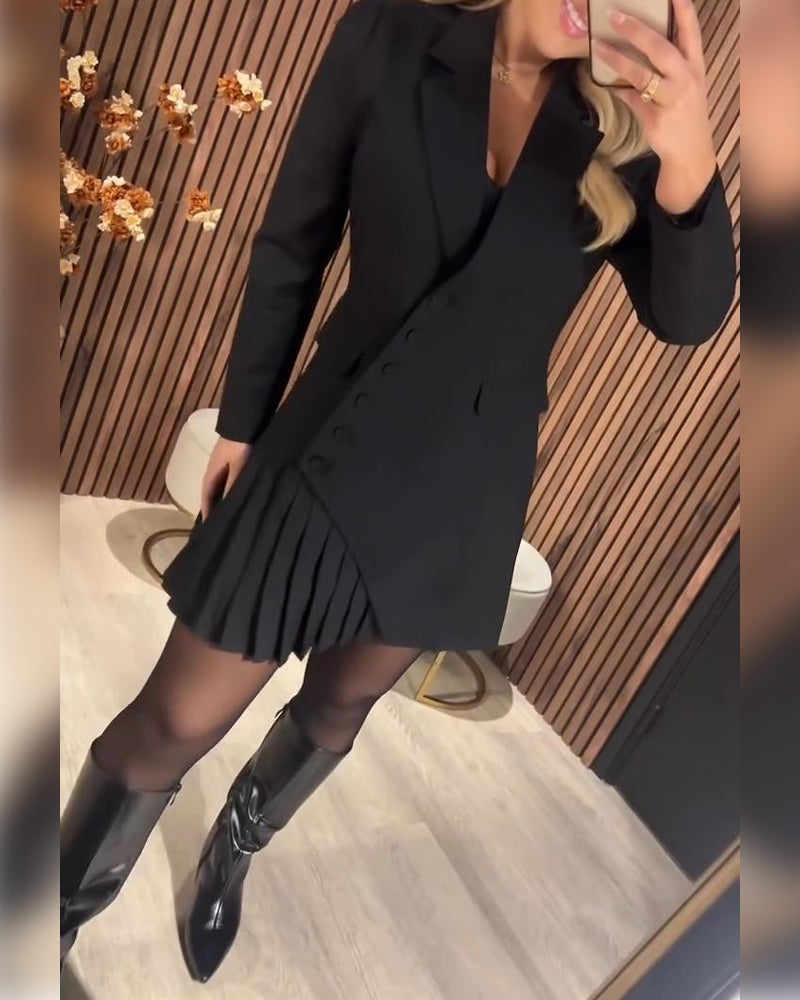 URALD A TERET: Aszimmetrikus Power Blazer ruha