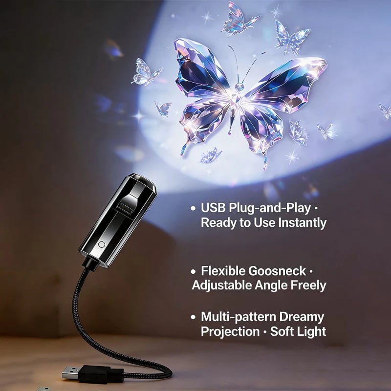 USB Galaxy projektor és holdfény
