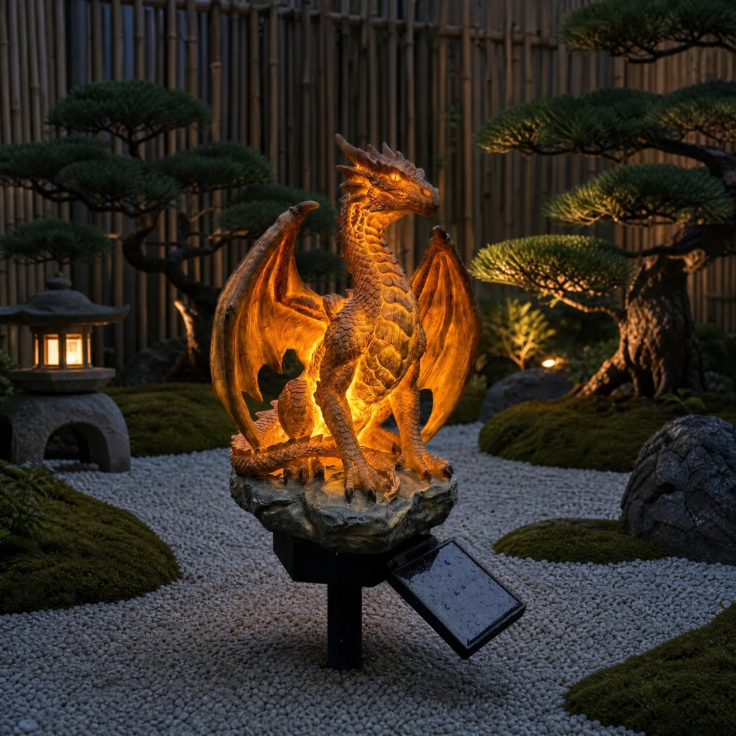 Dragon Legacy Golden Ember Edition napelemes kerti lámpa