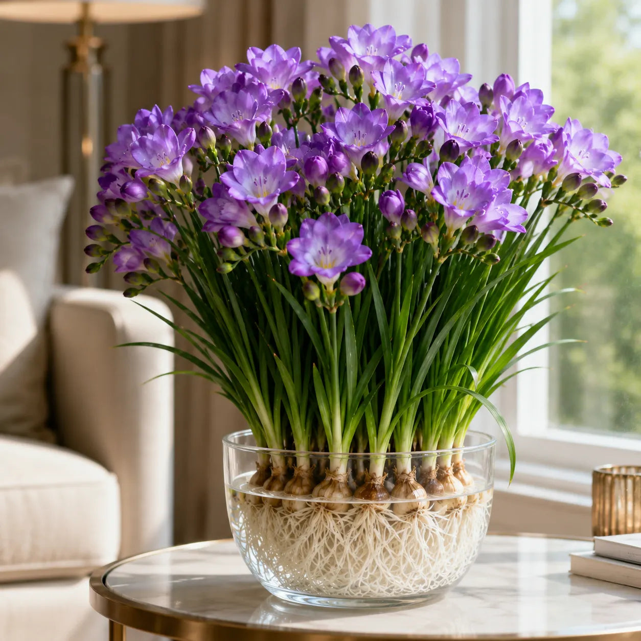 💜Illatos frézia hagymák - Neveljük vízben vagy talajban