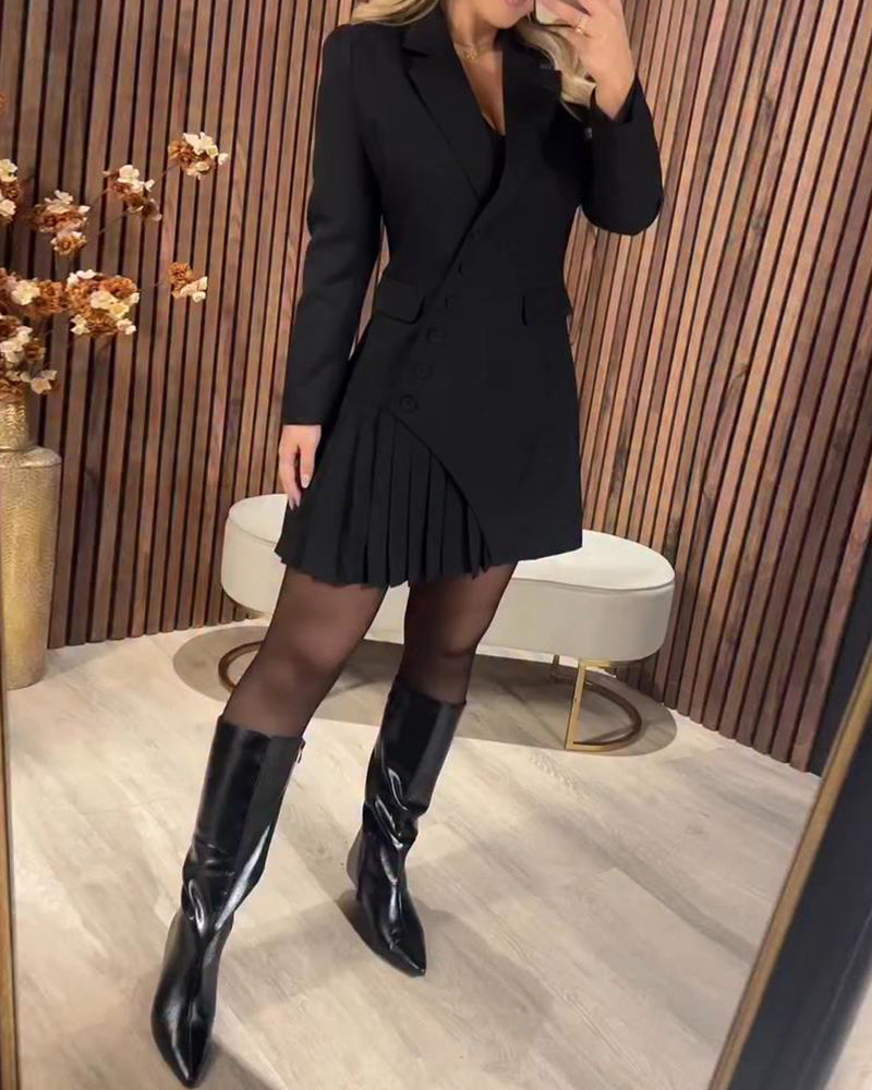 URALD A TERET: Aszimmetrikus Power Blazer ruha