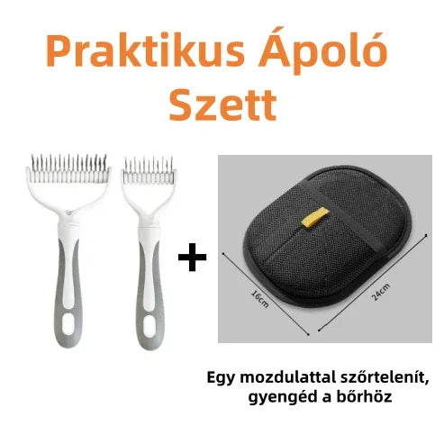 🐾 Kétoldalas állatfésű – gyors és hatékony! ✨