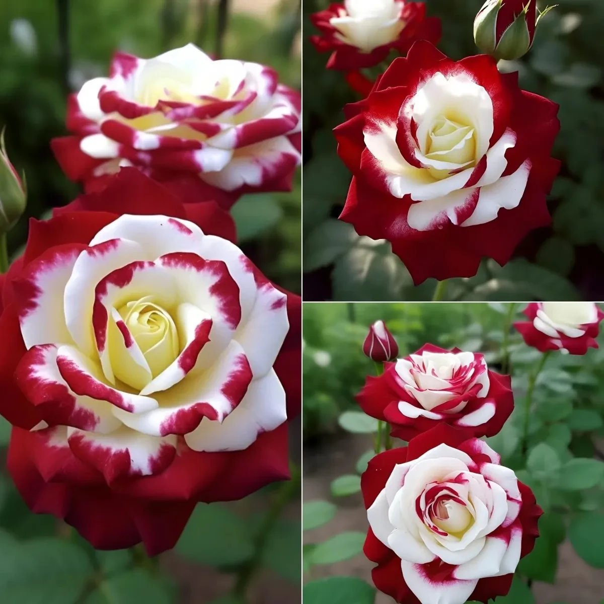 🌹 200/1000 db. Ritka ikerrózsa magok vörös és fehér színben - Élénk kerti virágok
