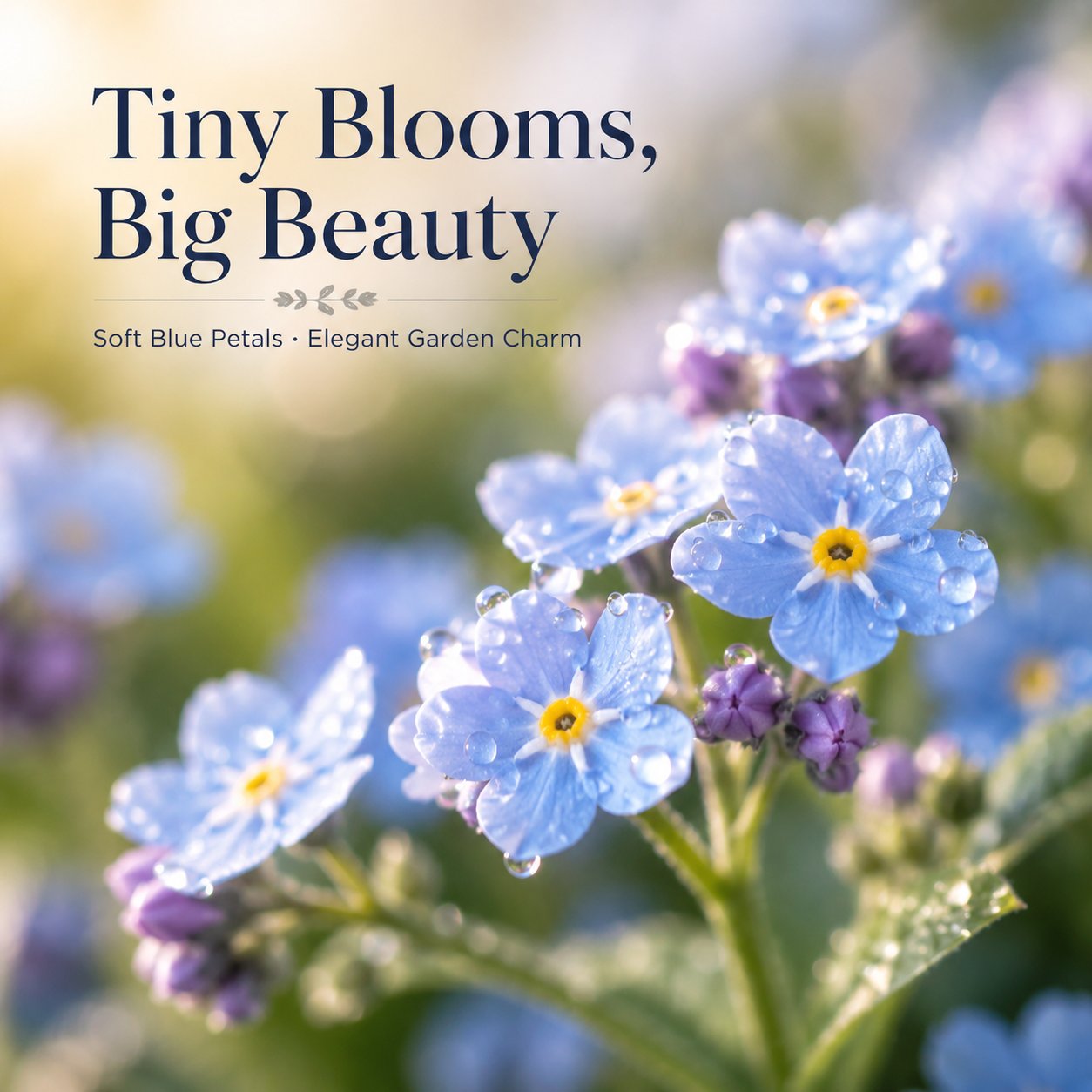 Blue Memory Nefelejcs magok – Minőségileg ellenőrzött Cottage Garden Blooms 🌿💙