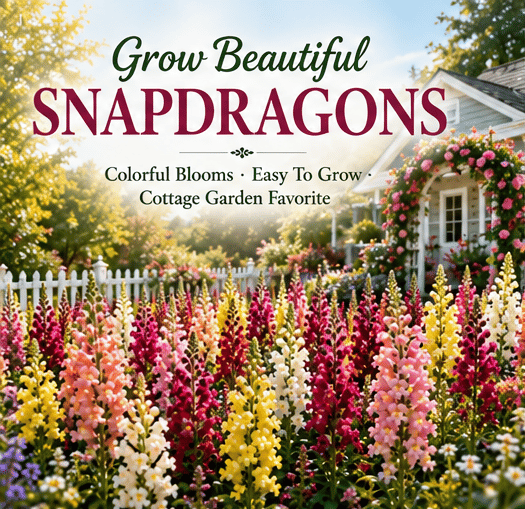 Royal Garden Snapdragon Seeds – Kertészek választása magas, színes vágott virágaihoz 🌸