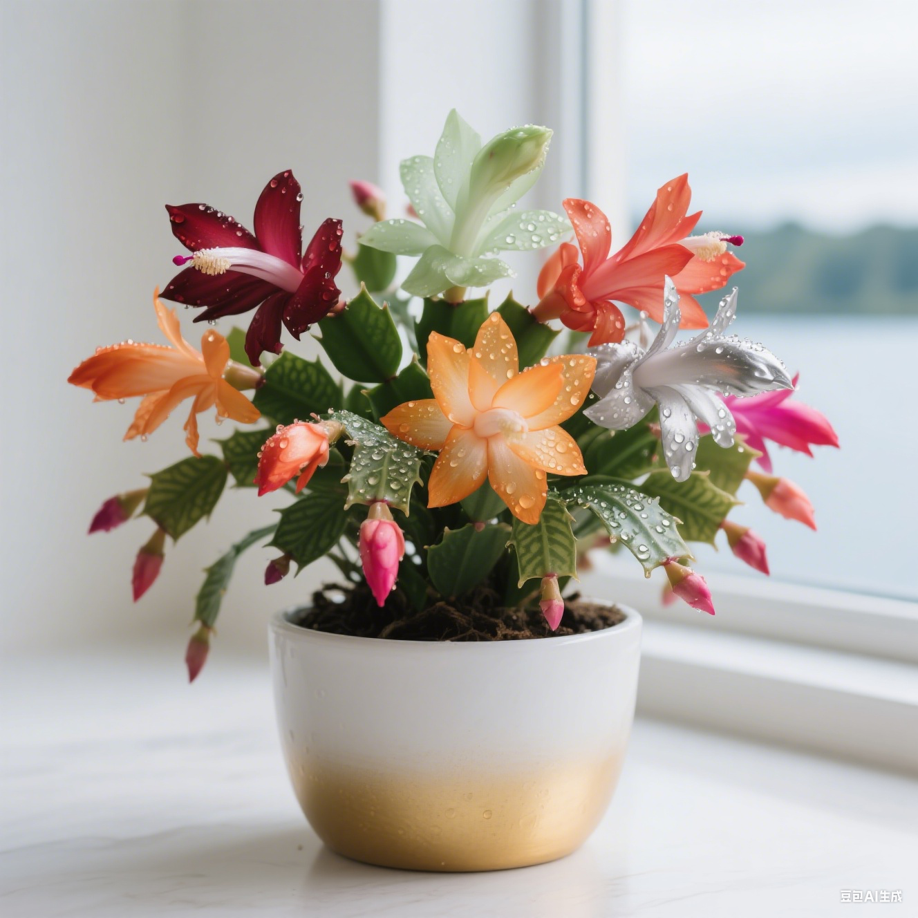 🦀Keverős színű Schlumbergera hagymák – Könnyen kezelhető virágok minden árnyalatban, még télen is ❄️🌈