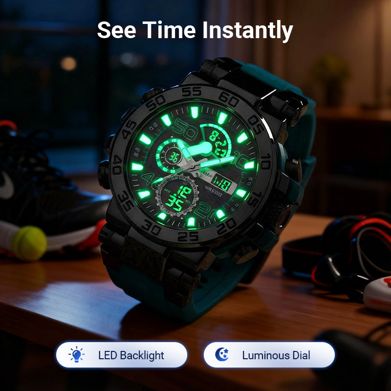 ⌚ Többfunkciós LED-es óra – vízálló digitális kijelző