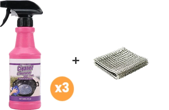 🔥2+1 ingyen🔥Gyorsan ható, nagy teljesítményű grillzsír-eltávolító spray🍢💦