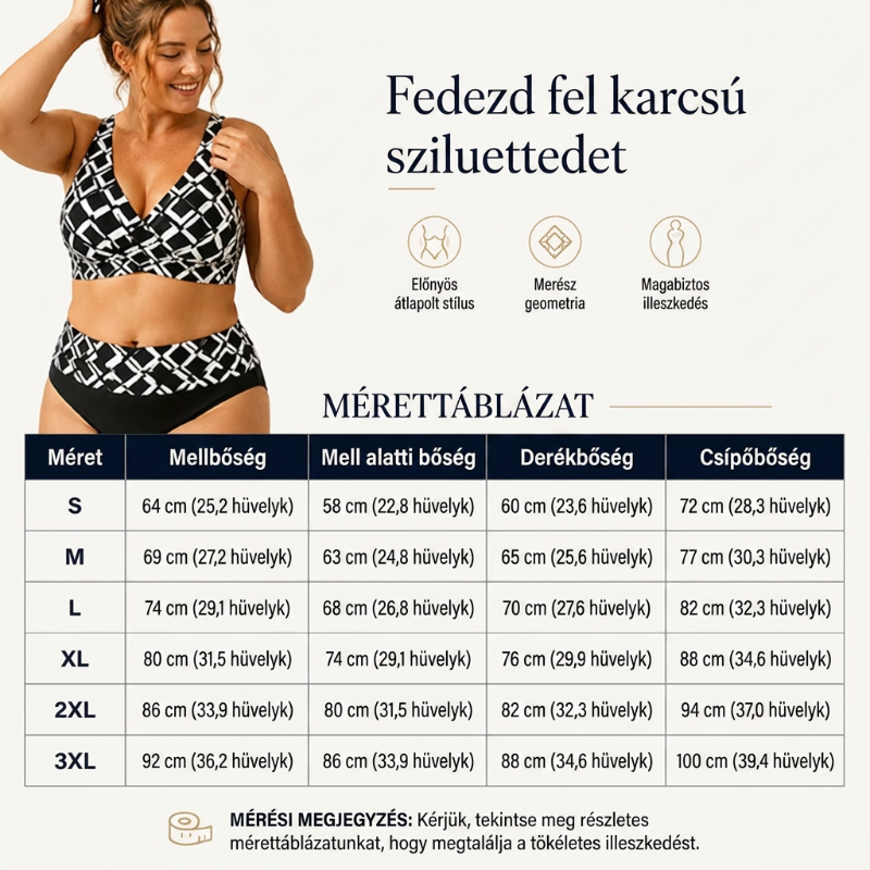 👙🌊Női magas derekú kétrészes bikini szett