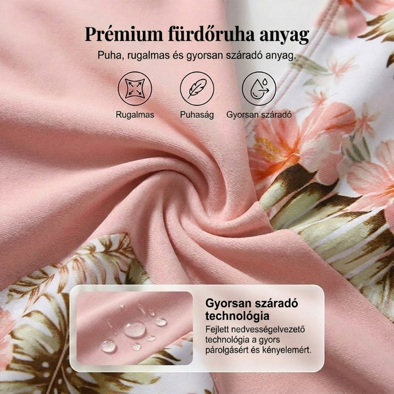 🌸🌿 Hangsúlyozd az alakod – Női virágmintás, magas derekú bikini szett (EU S-XL) 🌊👙