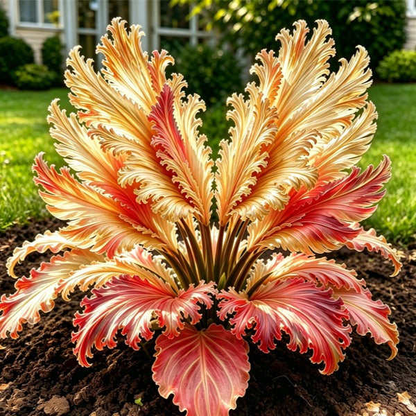 🌱Ritka hattyútollú hosta hagymák -🦢 Kecses lombozat, amely hattyúszárnyakként bontakozik ki