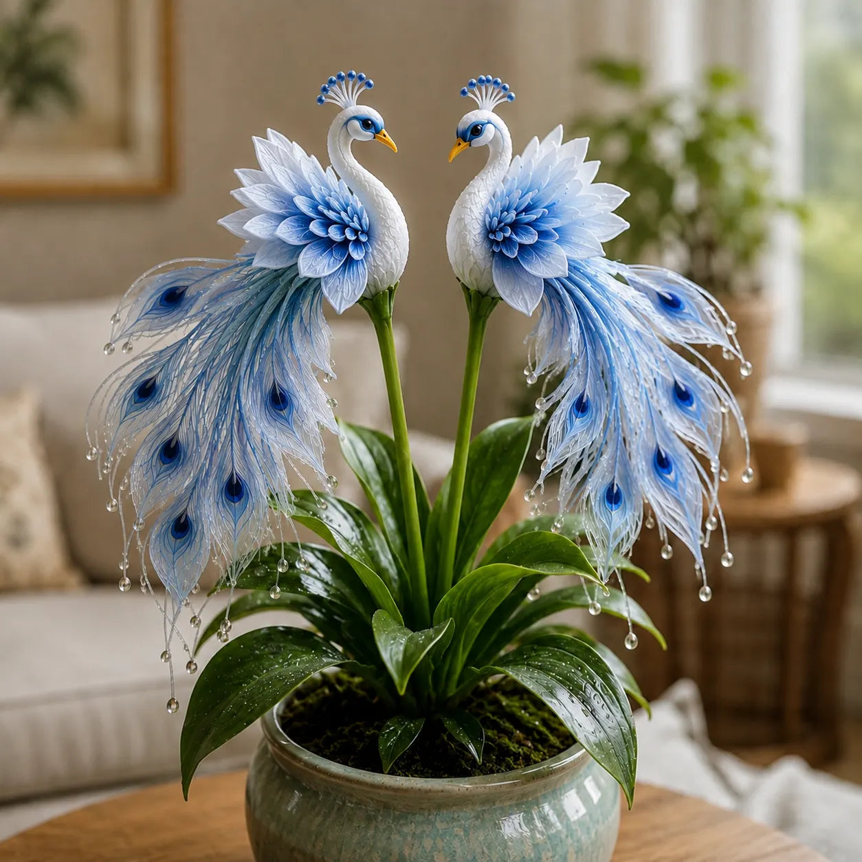 🦚 Pávaorchidea hagymák – Élő ékszer ✨