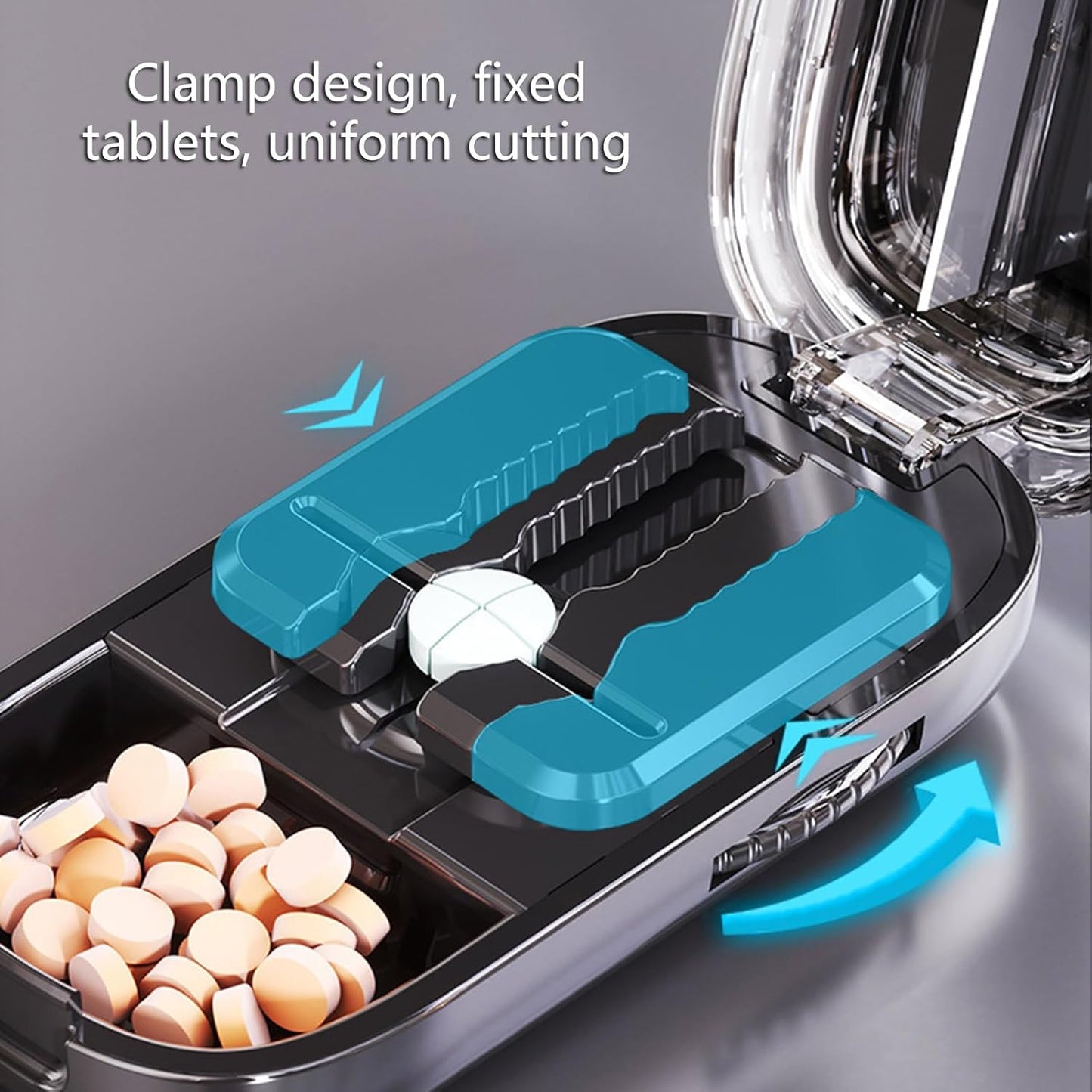 Wielofunkcyjny obcinacz do tabletek i pudełko do przechowywania