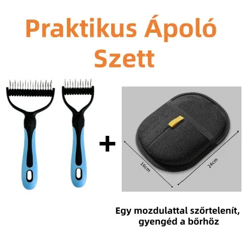 🐾 Kétoldalas állatfésű – gyors és hatékony! ✨