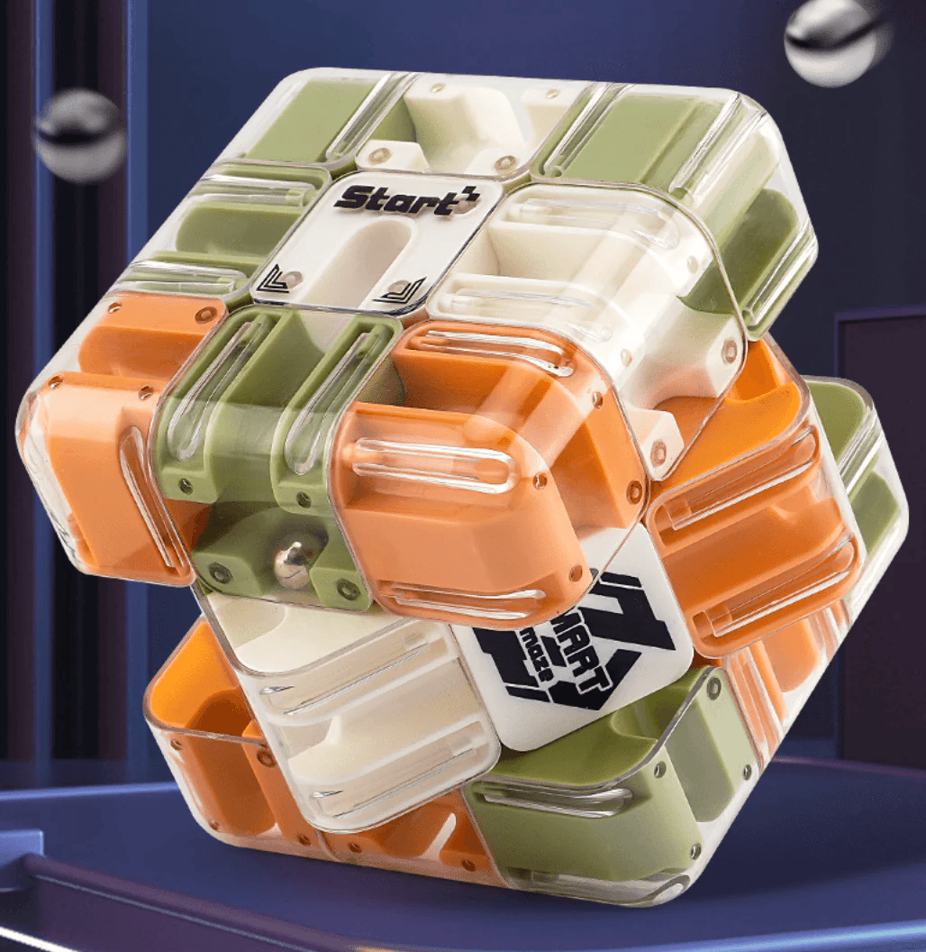 Duży labirynt 3D Puzzle Maze Cube 🧩✨ – Fascynująca gra rozwijająca mózg dla dzieci i dorosłych 🧠