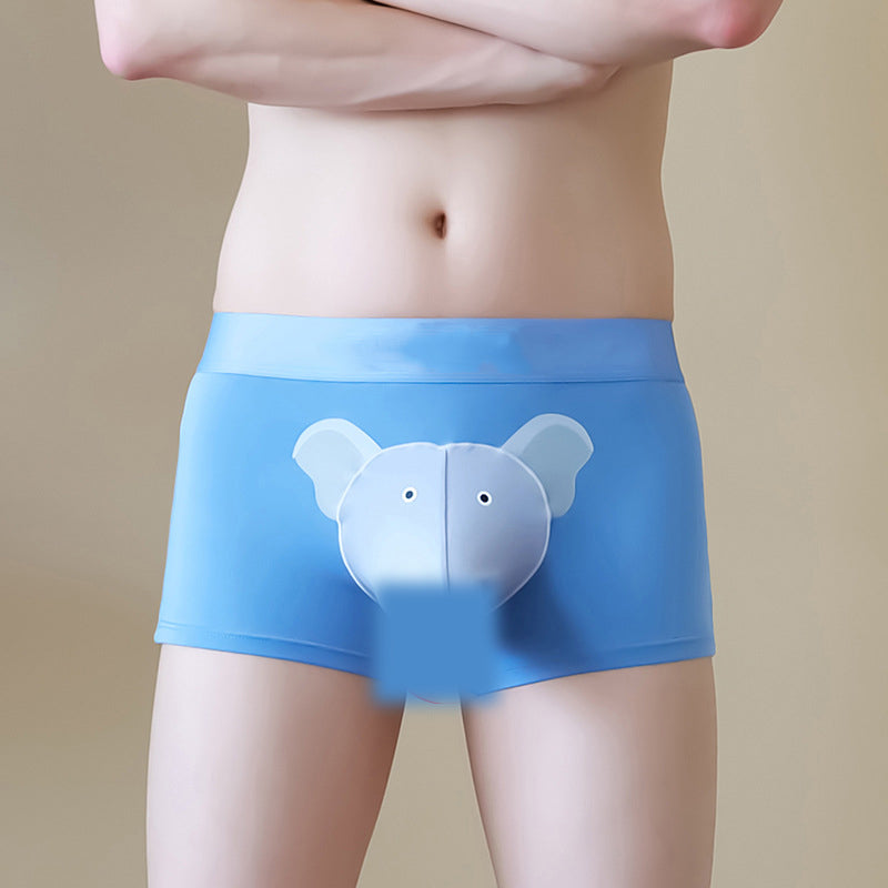 🐘Oddychające bokserki męskie z kieszenią 3D🩲