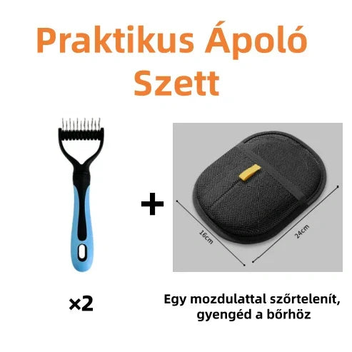 🐾 Kétoldalas állatfésű – gyors és hatékony! ✨