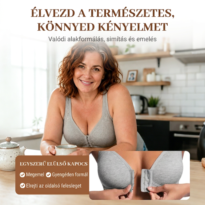 【✨1 + 1 ingyen - 2 db】2026-os új modell: elölcsatos melltartó | Vékony, formáló, merevítő nélküli 👙