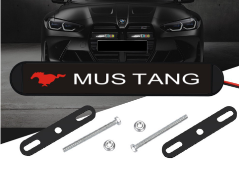 Gorąca wyprzedaż ✨50% zniżki ✨Stylowa, klimatyczna lampa LED z logo na środkową osłonę chłodnicy samochodu