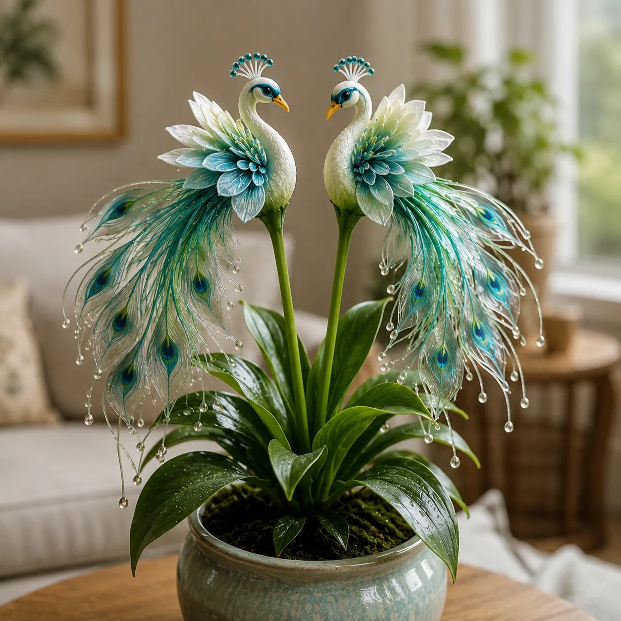 🦚 Pávaorchidea hagymák – Élő ékszer ✨