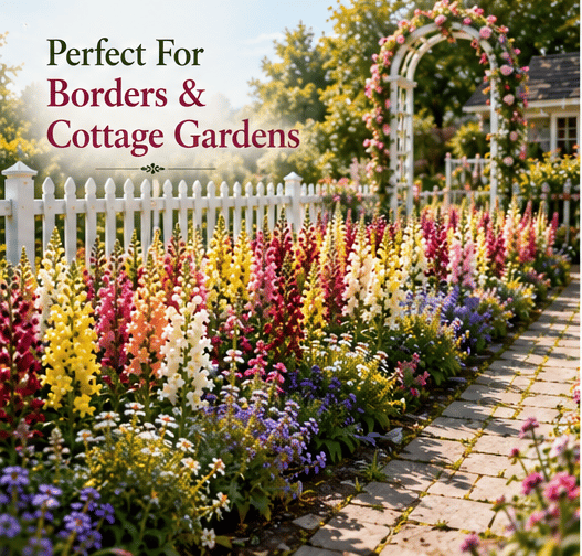 Royal Garden Snapdragon Seeds – Kertészek választása magas, színes vágott virágaihoz 🌸