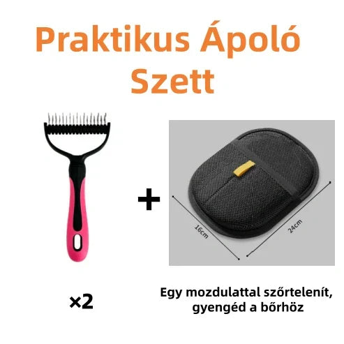 🐾 Kétoldalas állatfésű – gyors és hatékony! ✨