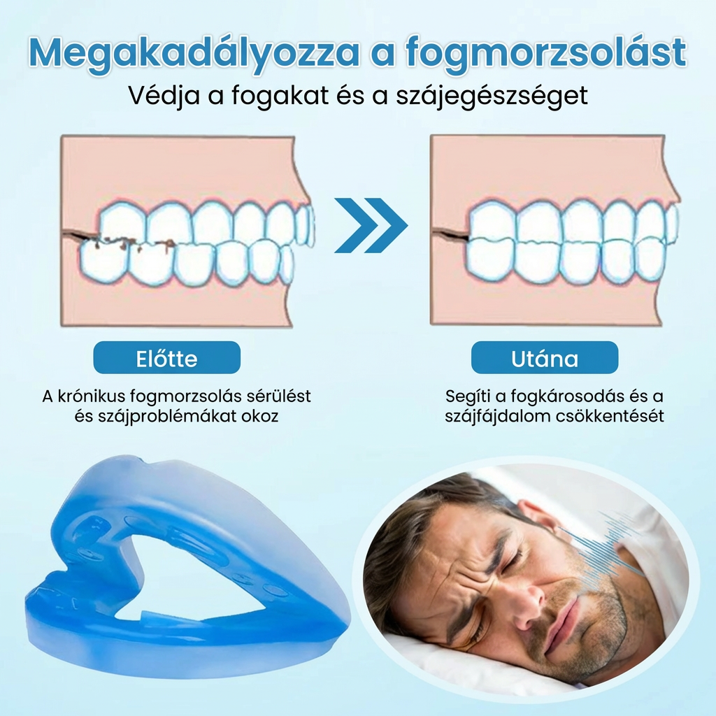 😴Az alvás megmentője🔥1+1 ingyen😪Flanora® Plus Horkolásgátló Szájbetét – CPAP/MAD Alternatíva – 180 Napos Garancia!