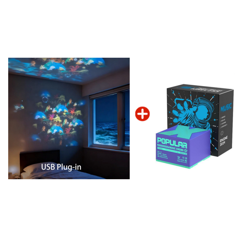 ✨Dinamikusan forgó LED projektor lámpa