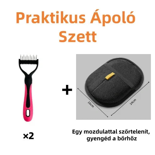 🐾 Kétoldalas állatfésű – gyors és hatékony! ✨