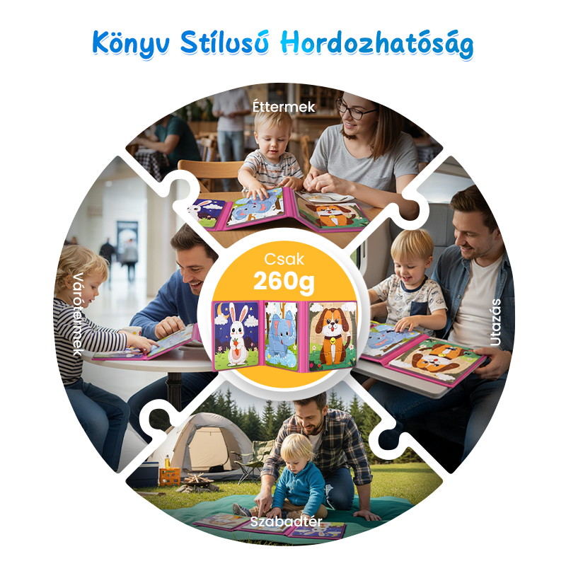 🎅 Korlátozott ideig 45% kedvezménnyel 🎁 Mágneses építőkönyv gyerekeknek 🧩👶💕