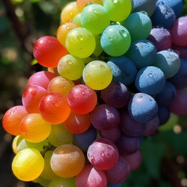 Egy új, ritka, szivárványszínű hibrid bio szőlőfajta
