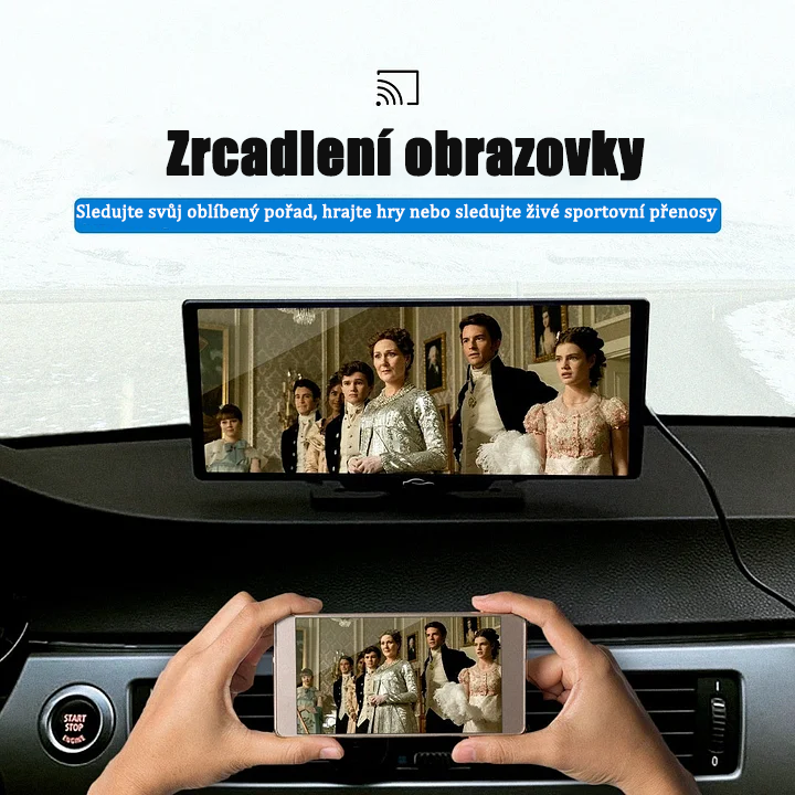 Inteligentny system audio i wideo w postaci tabletu samochodowego (model Pro MaxTM 2025).