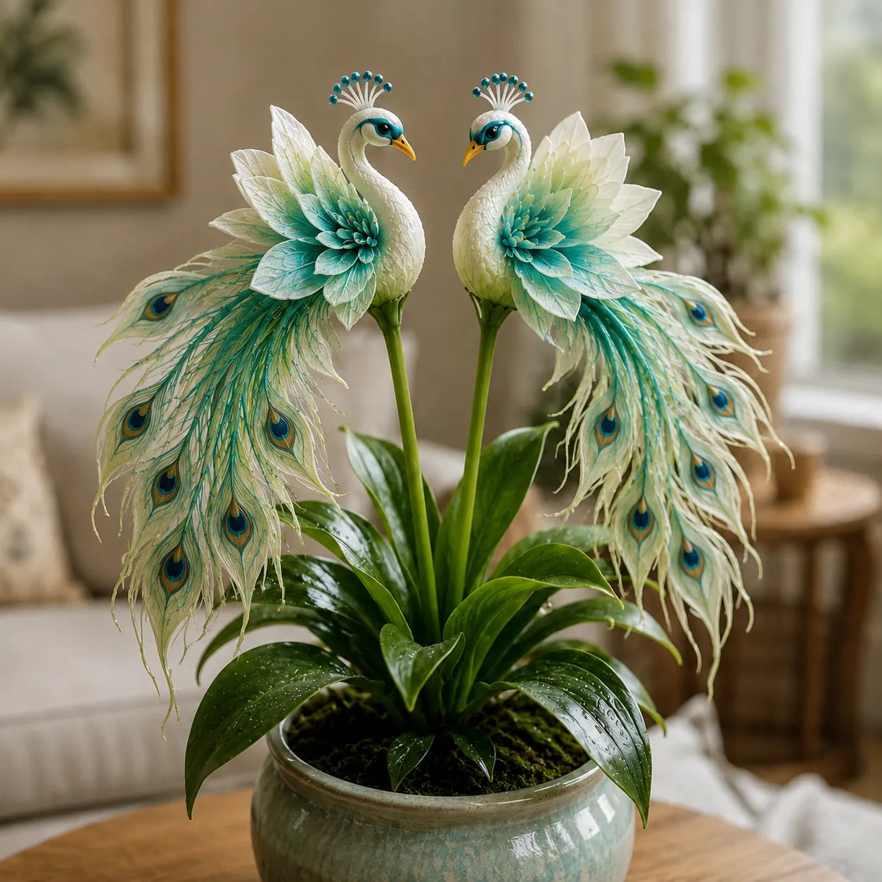 🦚 Pávaorchidea hagymák – Élő ékszer ✨