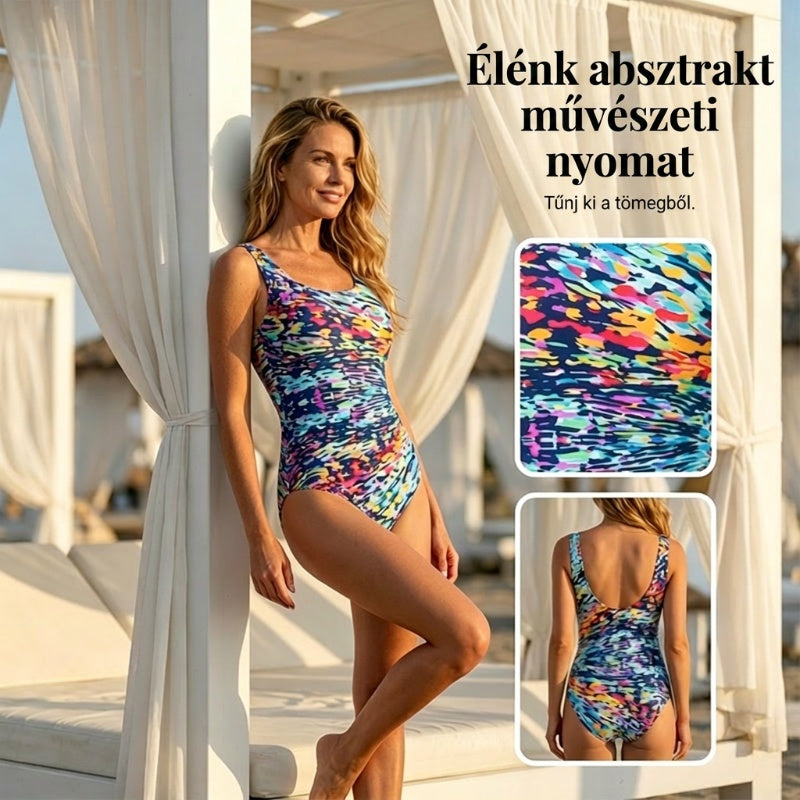 Női mintás egyrészes fürdőruha