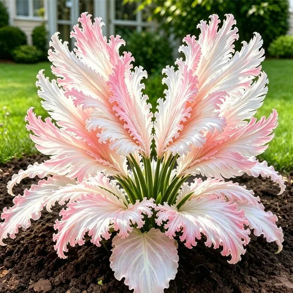 🌱Ritka hattyútollú hosta hagymák -🦢 Kecses lombozat, amely hattyúszárnyakként bontakozik ki