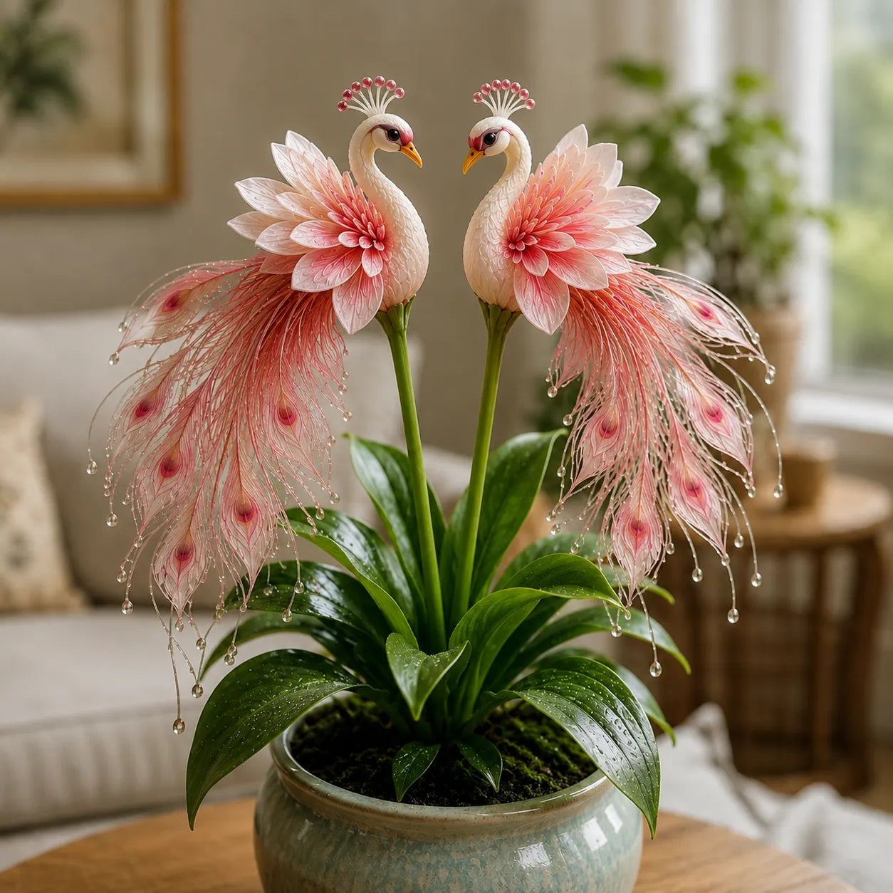 🦚 Pávaorchidea hagymák – Élő ékszer ✨