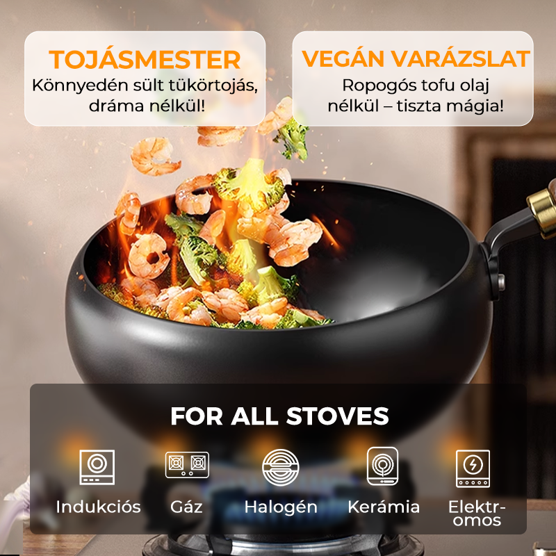 🧑‍🍳 Bevonat nélküli vasedény – hagyományos, tartós, minden tűzhelyre – Utánvét 💪