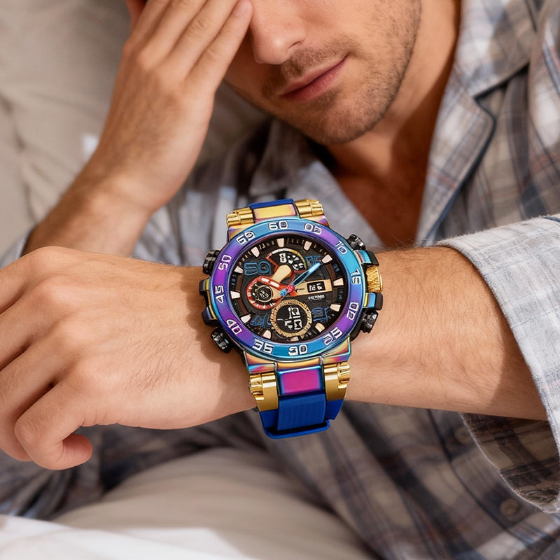 ⌚ Többfunkciós LED-es óra – vízálló digitális kijelző
