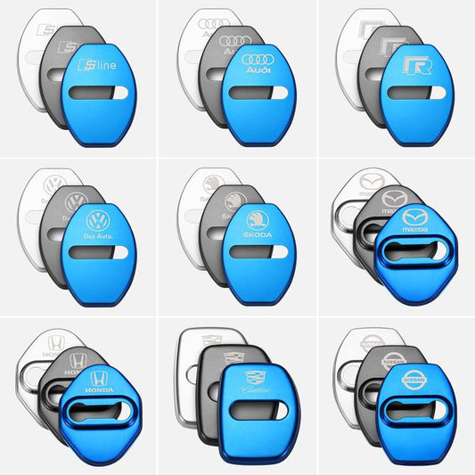 Osłona ochronna silikonowa na zatrzask drzwi samochodu (4 szt.)