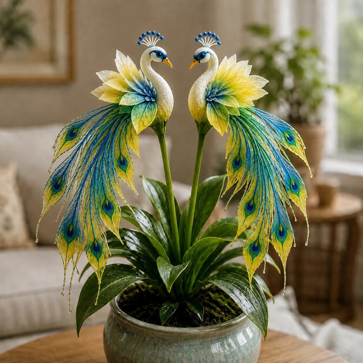 🦚 Pávaorchidea hagymák – Élő ékszer ✨