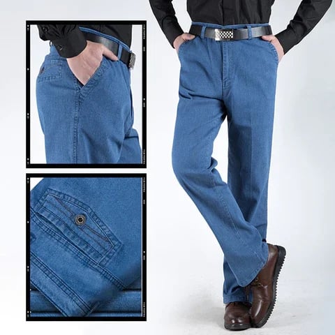 👖 Egyenes, magas derekú farmer férfiaknak -ATB
