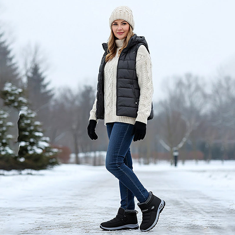💫 Új termékek 50% OFF korlátozott ideig 🔥 Unisex, gyapjúval bélelt téli hócsizmák