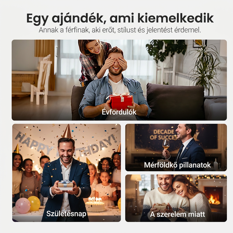 Titánacélból készült mágneses terápiás karkötő férfiaknak