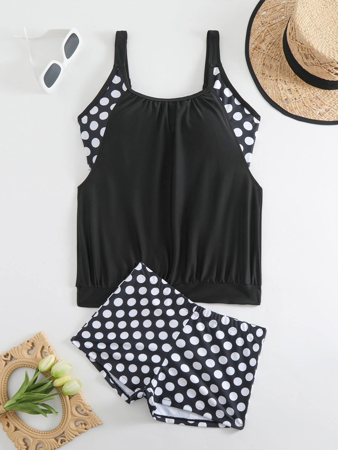 🥳SUMMER HOT SALE🥳💞50K+ SOLD!💥50% OFF! 🔥Women’s Polka Dot Two-Piece Swimsuit🌊✨