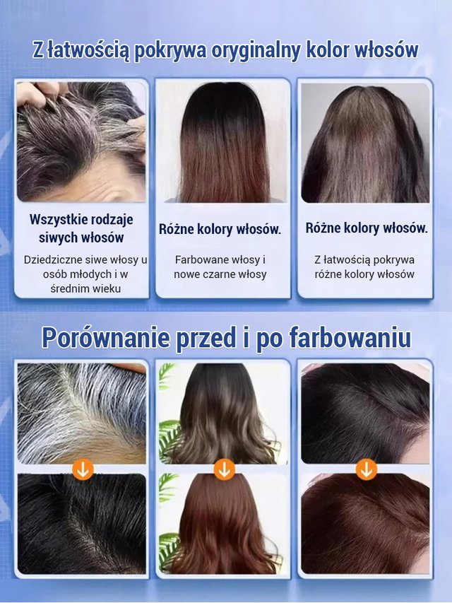🔥Roślinny krem koloryzujący do włosów