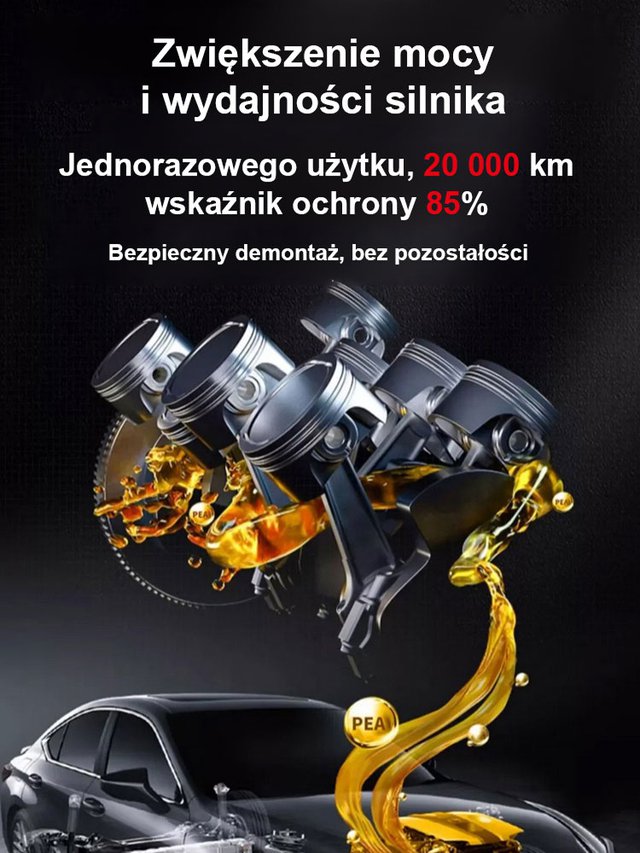【Niezbędny do spalania oleju】Preparat ochronny przeciw zużyciu silnika samochodowego