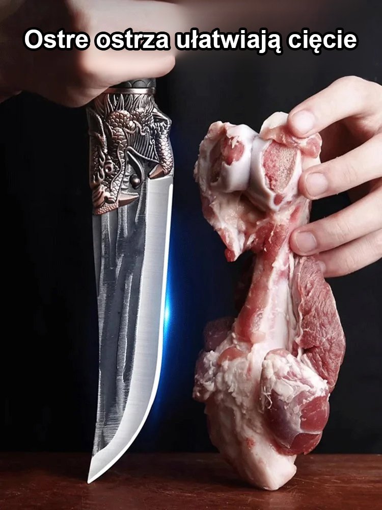 Profesjonalny zestaw noży do kości ze stali węglowej dla kuchni