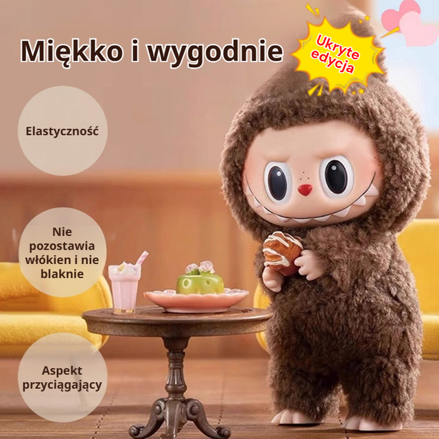 HFH-Wisiorek pluszowy z serii Makaronowej Labubu