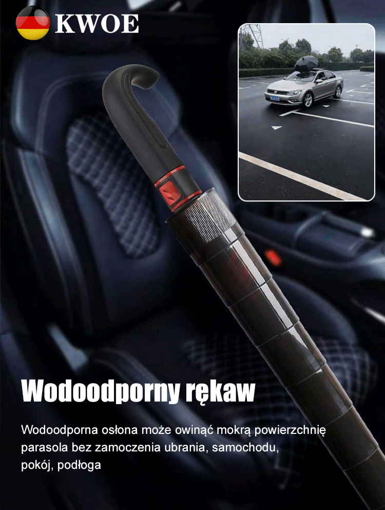 【Rekomendowany przez IMIS】Samozwijający się piętrowy parasol odporny na sztorm