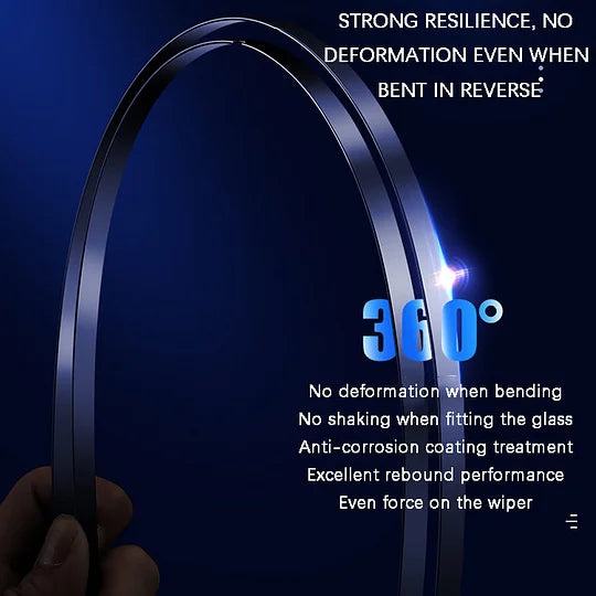 🌈 Ciche wycieraczki z włókna węglowego bez kości - spraw, by jazda była stylowa, cicha i komfortowa!